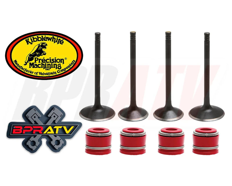 Kawasaki KFX450R Kibblewhite Intake & Exhaust Valves RED Viton Seals Replacement