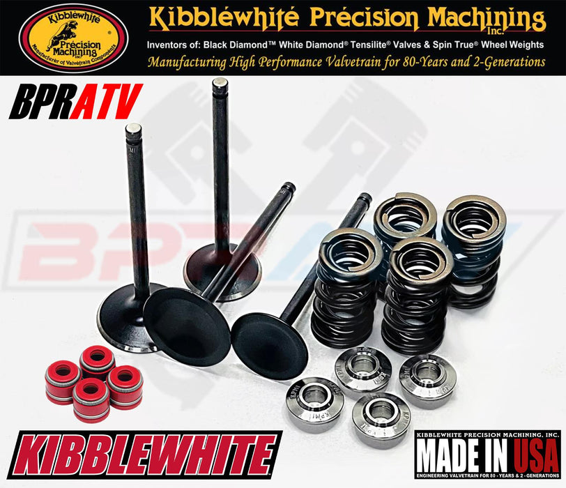 Honda TRX450R Kibblewhite Black Diamond Valves Titanium Spring Kit & Seals 04-05