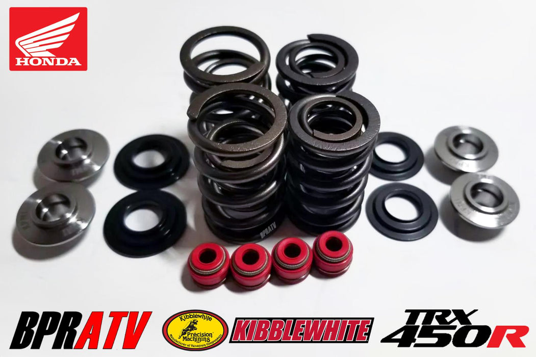 Honda TRX450R Kibblewhite Black Diamond Valves Titanium Spring Kit & Seals 04-05