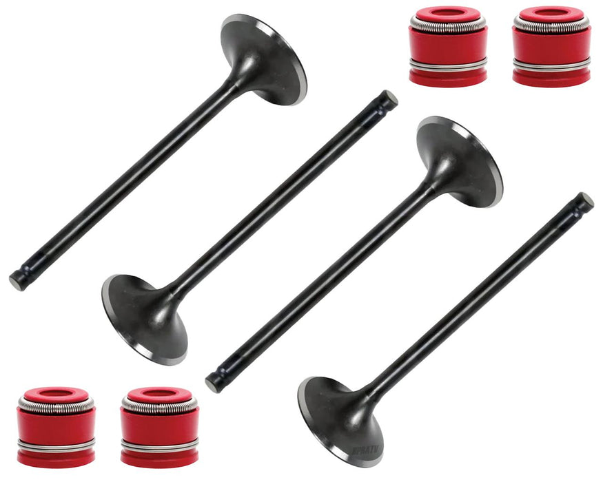 04-05 TRX450R TRX 450R Kibblewhite Valve Set Titanium Spring Kit RED Viton Seals