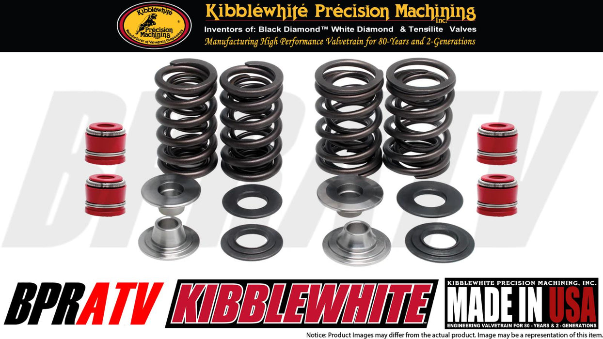 Honda TRX450R Kibblewhite Black Diamond Valves Titanium Spring Kit & Seals 04-05