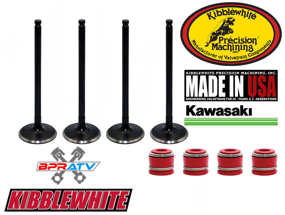 Kawasaki KFX700 KFX 700 OEM Replacement Kibblewhite Intake ONLY Valves RED Seals