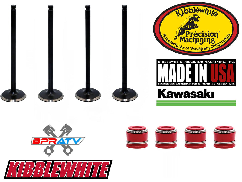 Kawasaki KFX700 KFX 700 OEM Replacement Kibblewhite Intake ONLY Valves RED Seals