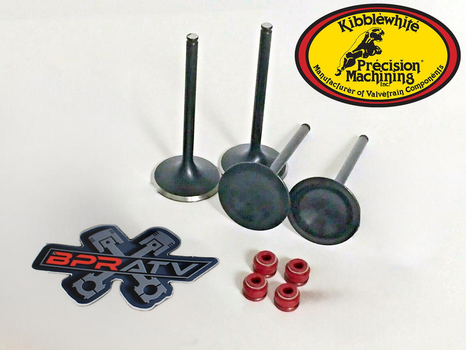 Kawasaki KFX700 KFX 700 OEM Replacement Kibblewhite Intake ONLY Valves RED Seals