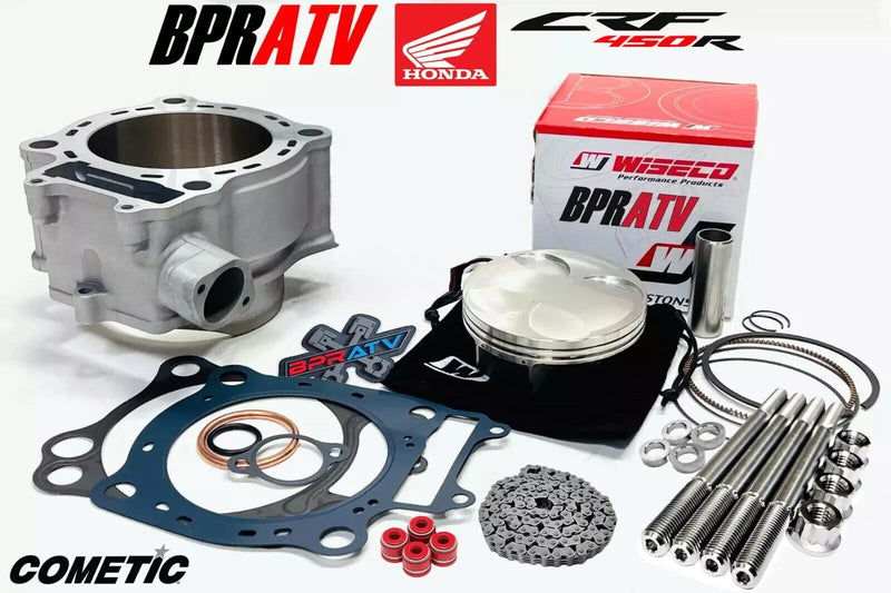 02-08 CRF450R CRF 450R Stock Bore Cylinder Piston 96mm Top End Rebuild Parts Kit