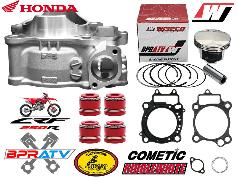 04-09 CRF250R CRF 250R OEM Big Bore 80mm Cylinder Complete Top End Rebuild Kit