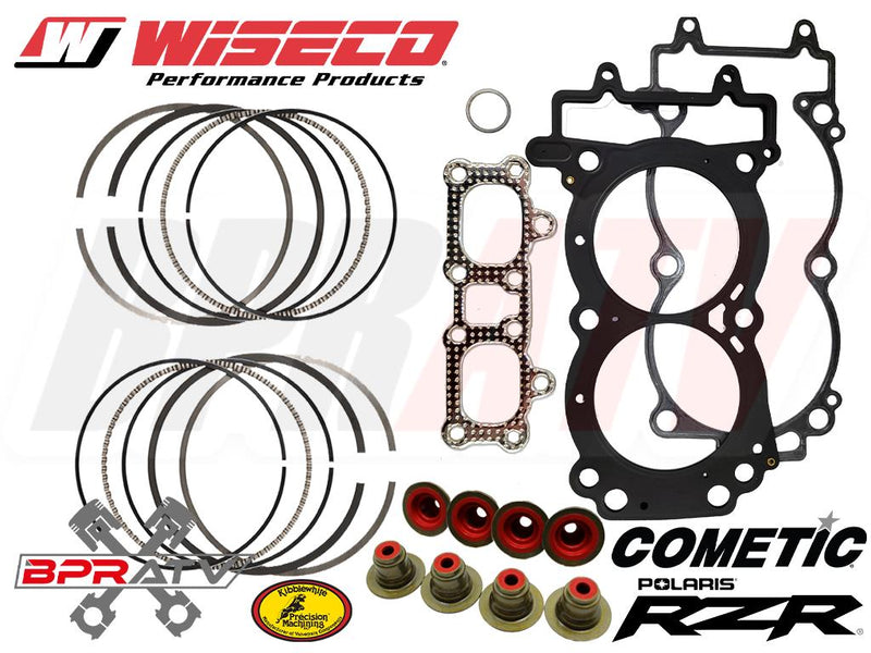 RZR XP XP-4 1000 Wiseco Piston Rings 93mm Stock JE Ring Seals Top End Gasket Kit