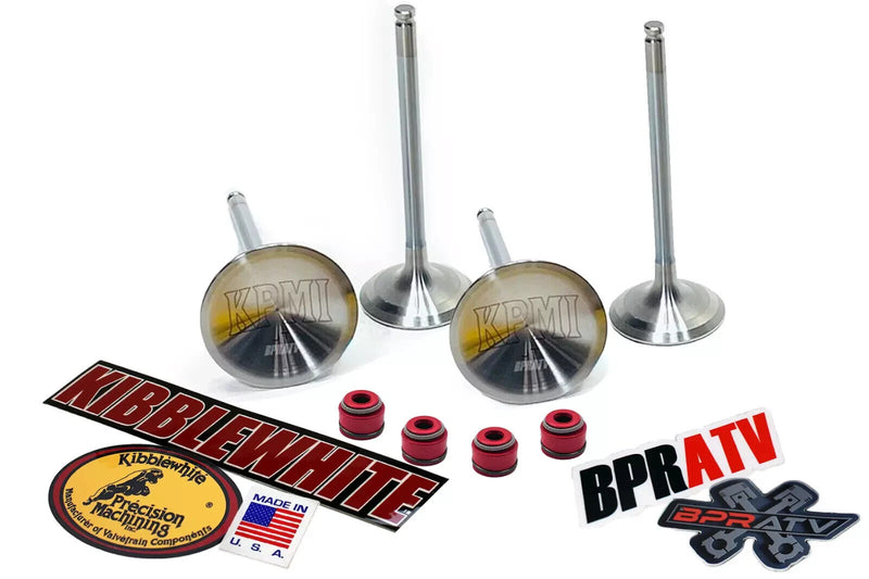 LTZ400 DRZ400 KFX400 Kibblewhite +1mm Valves Set KP RED Viton Seals OEM Upgrade!