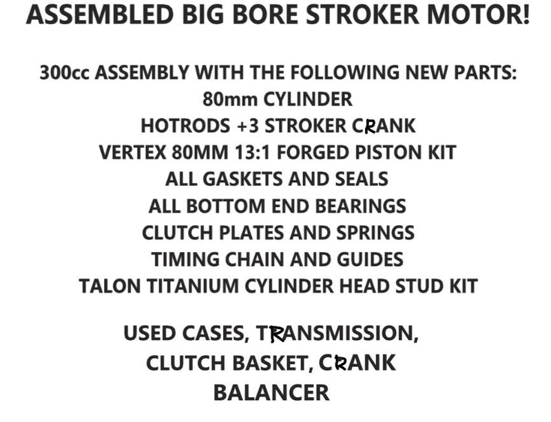05-12 KTM 250 SXF SX-F Motor Engine 300cc Big Bore Assembled Top Bottom End