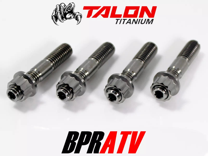 '08-14 Raptor 700 Ti Exhaust Studs Heavy Duty Titanium Head Pipe Stud Bolt Kit