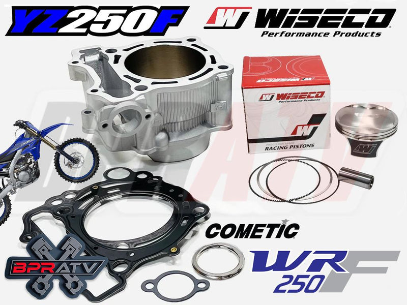 01-13 YZ250F Top End Rebuild Kit 77mm Stock Bore Replacement Cylinder Piston Kit