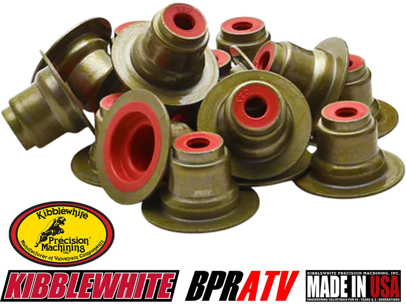 Polaris XP 900 1000 Kibblewhite RED Viton Valve Guide Stem Seals Complete Set 8