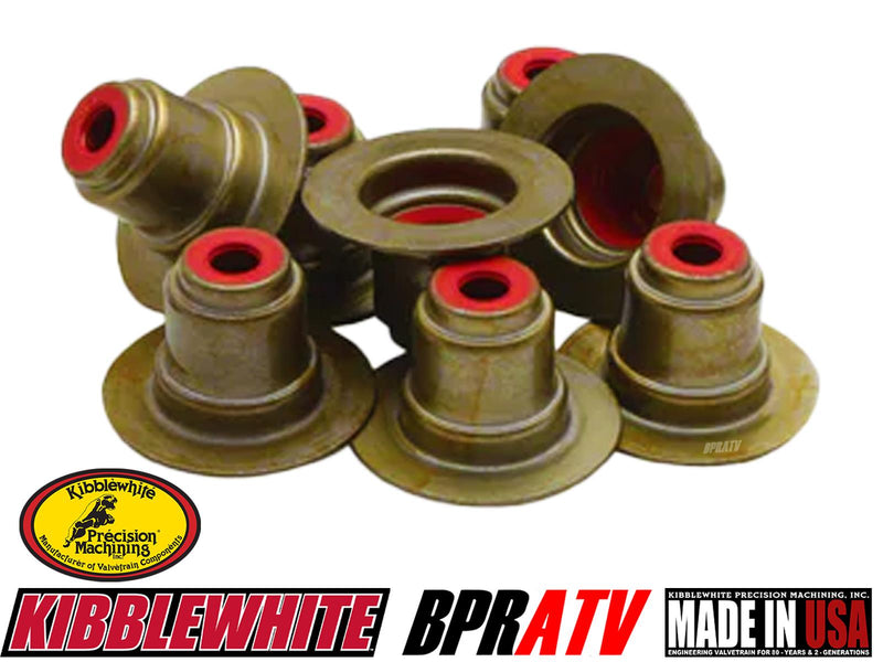 Polaris XP 900 1000 Kibblewhite RED Viton Valve Guide Stem Seals Complete Set 8