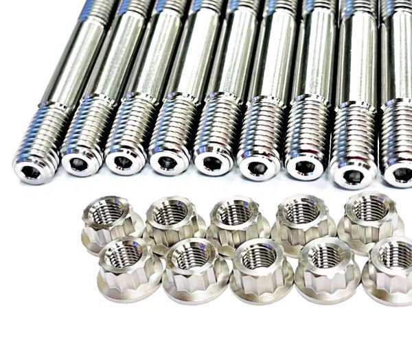 05-16 Suzuki GSXR1000 Titanium Cylinder Head Studs Stud Bolt Nuts Kit GSX-R 1000