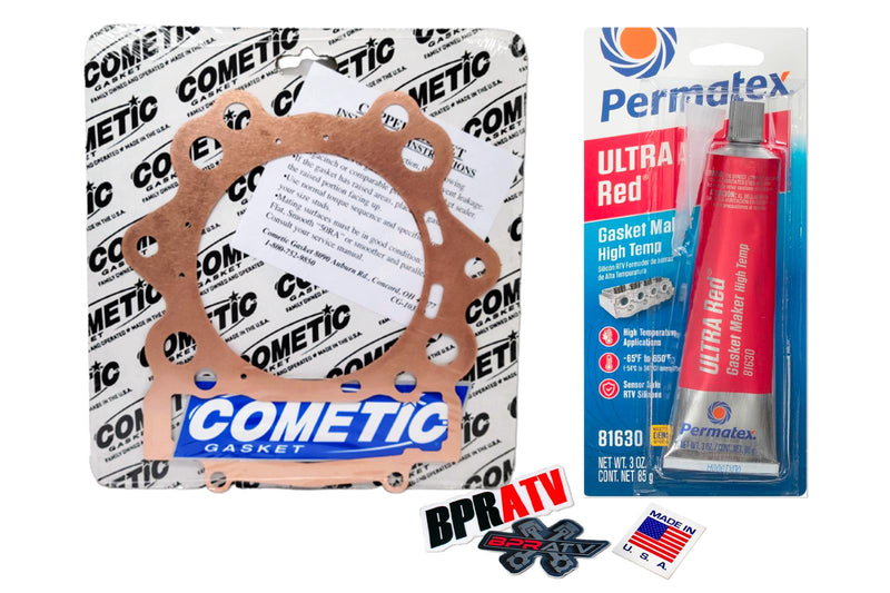 Raptor Rhino Grizzly 700 105.5mm 106mm Copper Head Gasket Big Bore RED Silicone