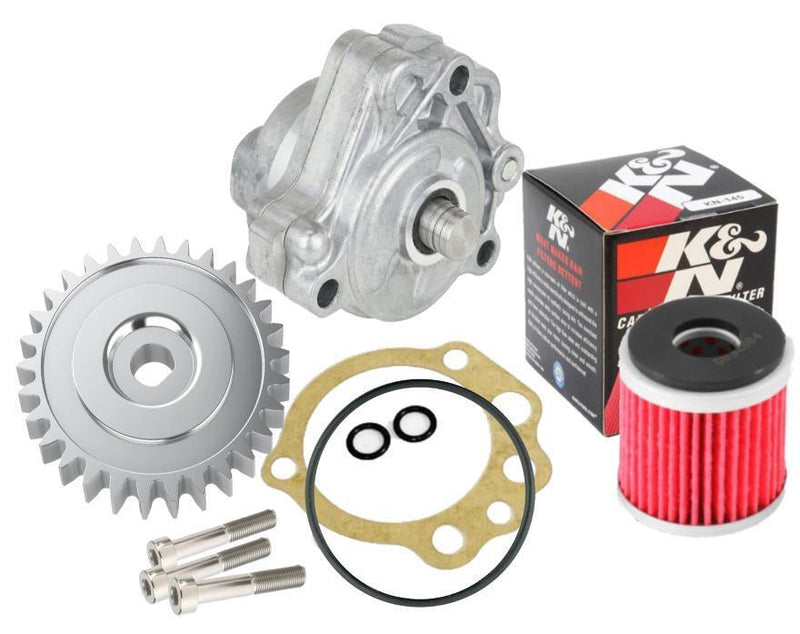 Raptor 700 Oil Pump Rebuild Kit Billet Gear K&N Oil Filter Oring 5LP-13329-00-00