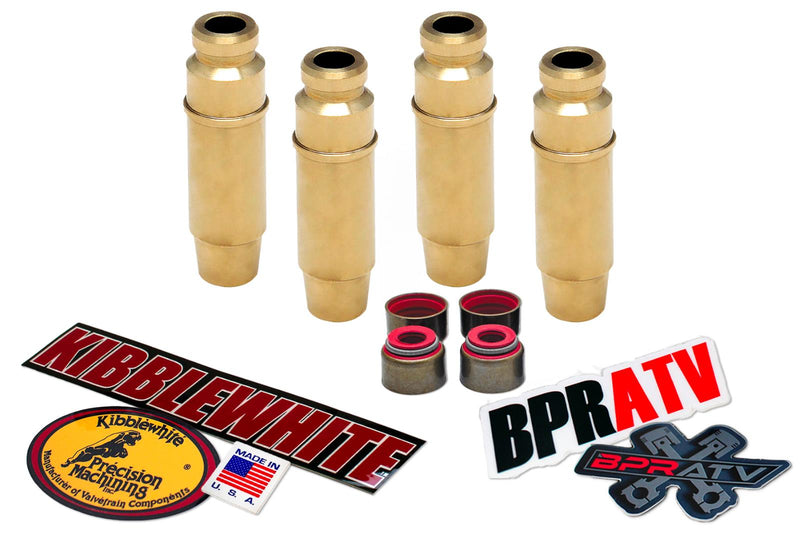 Yamaha Raptor 700 Stock Kibblewhite Intake & Exhaust Valve Guides RED Seals Kit
