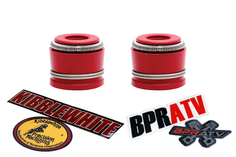 07-25 Suzuki RMZ450 RMZ 450 Kibblewhite Red Viton Valve Stem Seals Set of 4 Four