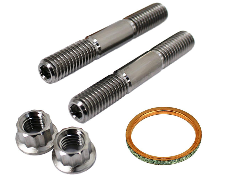 06-14 Raptor 700 TITANIUM Exhaust Studs Nut Donuts Gaskets Ti Head Pipe Stud Kit