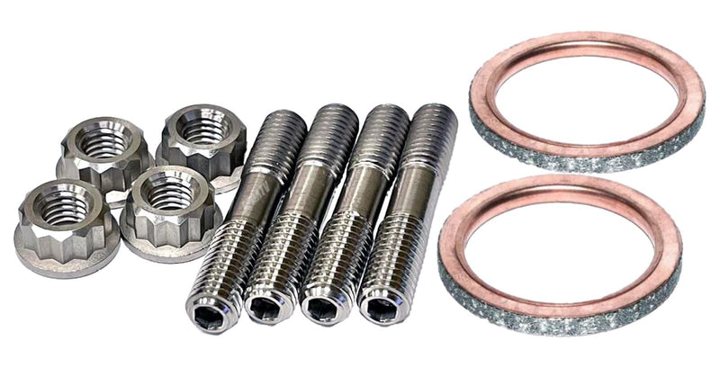 06-14 Raptor 700 TITANIUM Exhaust Studs Nut Donuts Gaskets Ti Head Pipe Stud Kit