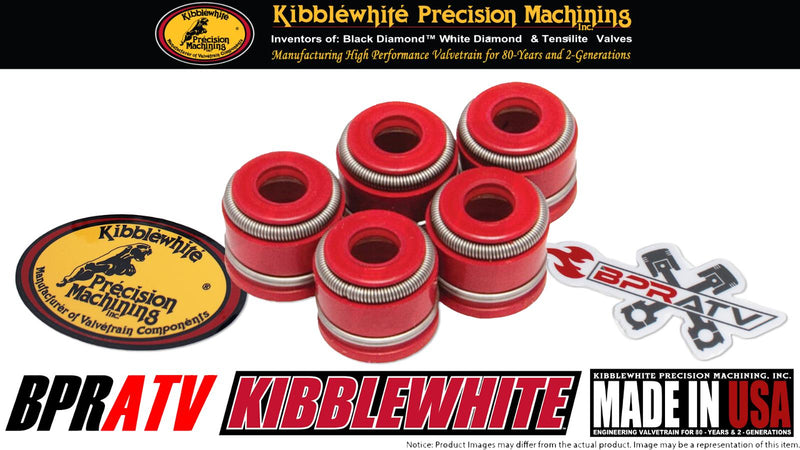 01-13 Yamaha YZ250F YZ 250F Kibblewhite Viton Valve Stem Seals Seal Set 5 Five