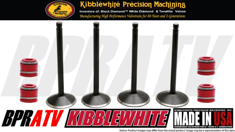 02-06 Honda CRF450R Kibblewhite STD Size Stainless Valves KPMI & RED Viton Seals