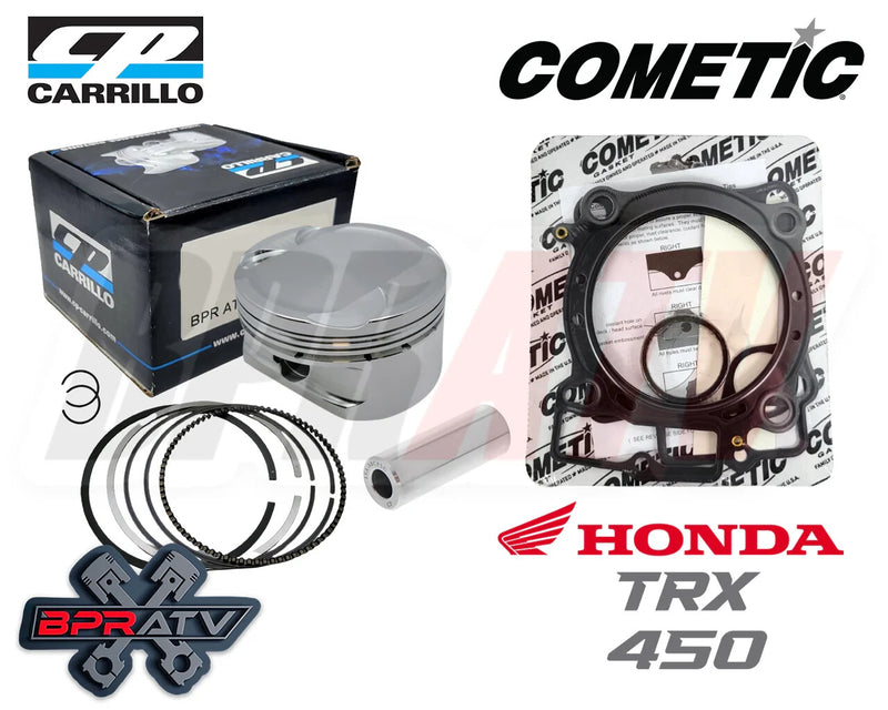06+ Honda TRX450R TRX 450R 96mm 96 mil 13:1 CP Stock Bore Piston Cometic Gaskets