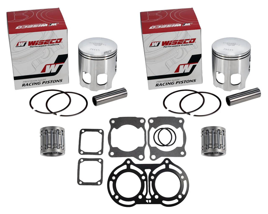 Yamaha Banshee 66mm +2 Cylinder Pair Wiseco Pistons Top End Gaskets Top End Kit