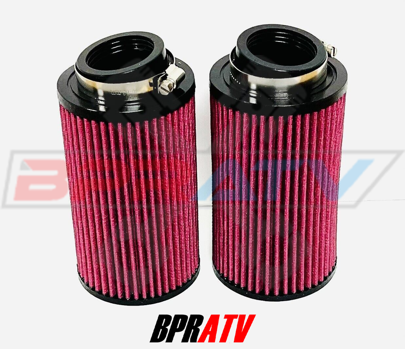 Banshee Air Filters 36mm 38mm Carbs K&N Style Hi Flow Pod Filter Pair Pods 14Ply