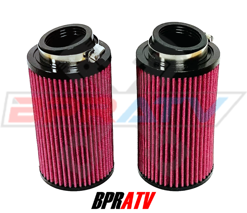 Banshee Air Filters 36mm 38mm Carbs K&N Style Hi Flow Pod Filter Pair Pods 14Ply