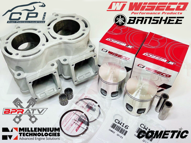 Banshee 421 Cub 4 mil Cylinder Pistons 68m Big Bore Complete Top End Rebuild Kit