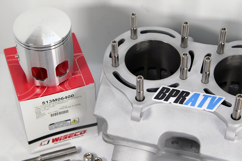 Yamaha Banshee Alpha CUB Stock Bore Triple Ported Cylinder WISECO Pistons Gasket