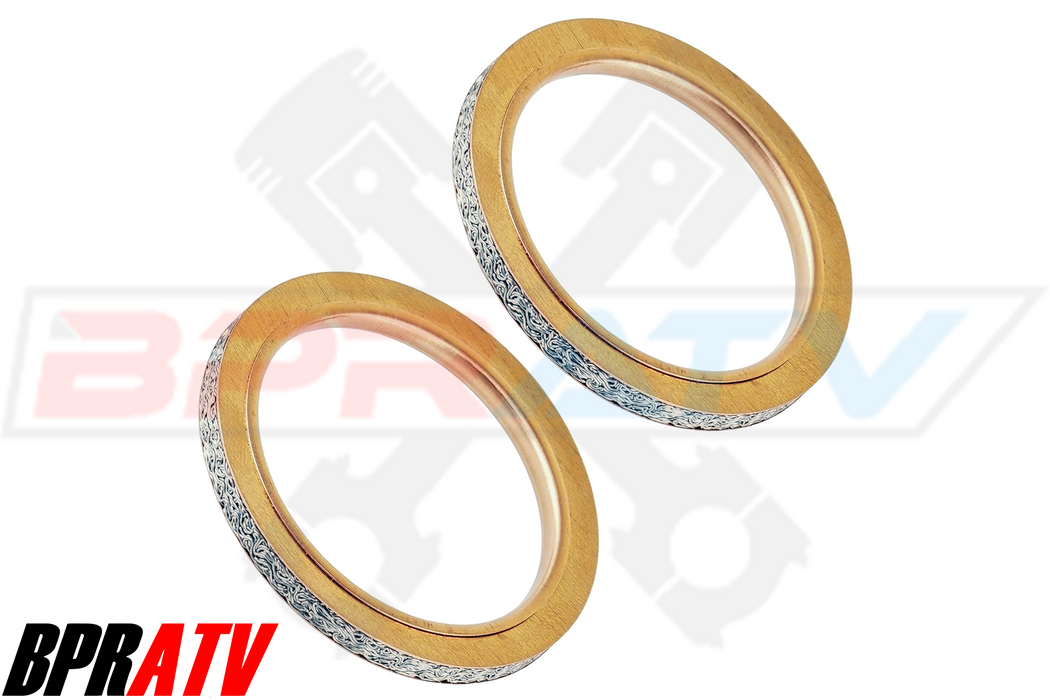 TITANIUM Exhaust Studs Nuts Manifold Gasket Repair Kit For Yamaha YZFR6 YZF R6 S