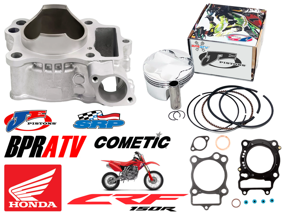 Top End Rebuild Cylinder Kit JE Piston Cometic Gasket for Honda CRF150R CRF 150R