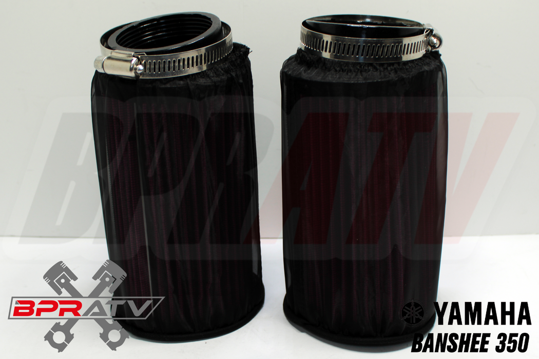 Yamaha Banshee K+N Style LONGER Stock PWK Carbs Air Filter Pods OUTERWEARS Pair