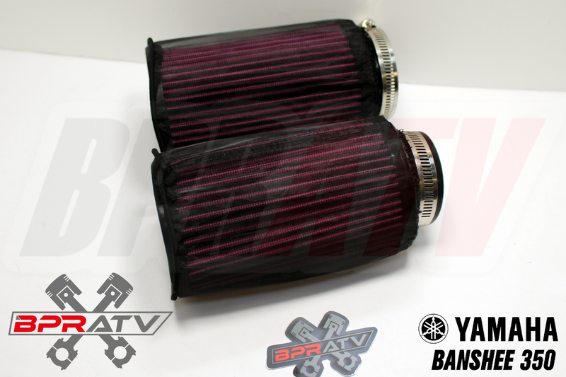 Yamaha Banshee K+N Style Mikuni STOCK Size Carbs Air Filter Pods OUTERWEARS Pair