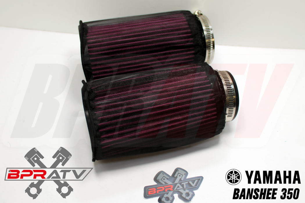 Yamaha Banshee K+N Style LONGER Stock PWK Carbs Air Filter Pods OUTERWEARS Pair