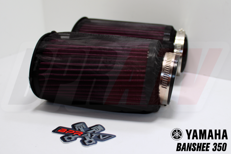 Yamaha Banshee K+N Style Mikuni STOCK Size Carbs Air Filter Pods OUTERWEARS Pair