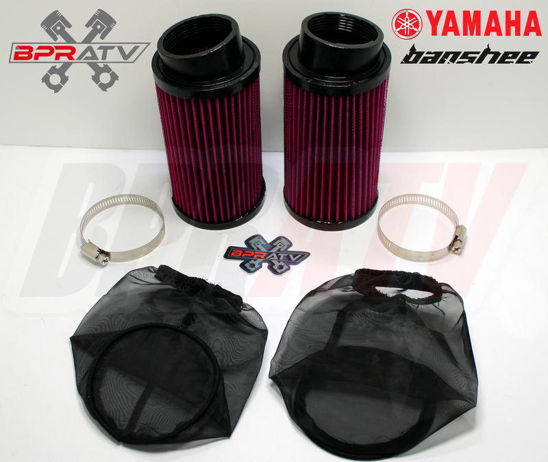 Yamaha Banshee K+N Style Mikuni STOCK Size Carbs Air Filter Pods OUTERWEARS Pair