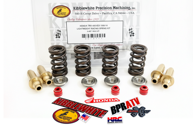 Honda TRX400EX 400X XR400 Kibblewhite Titanium Valve Spring Kit Guides RED Seals