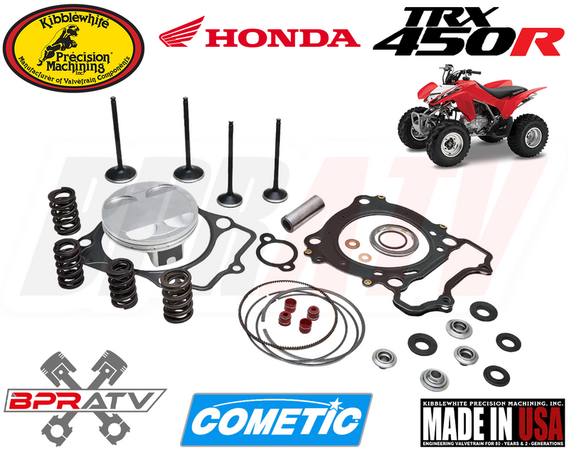 04-05 Honda TRX450R Kibblewhite Valves Springs Wiseco Piston Top End Rebuild Kit