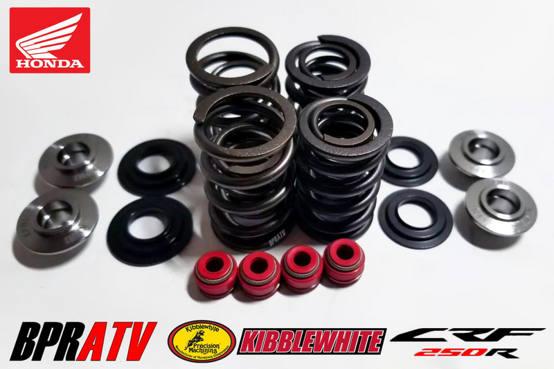 18-24 Honda CRF250R CRF 250R RX Kibblewhite Titanium Valves Spring Kit RED Seals