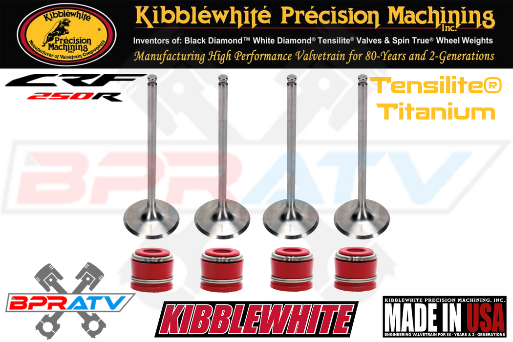 18➕ Honda CRF250R RX Kibblewhite Tensilite® Titanium Intake Exhaust Valves Seals