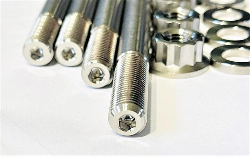 Best Honda TRX 400EX 400X XR400 Head Bolts Studs TITANIUM Cylinder Head Stud Kit