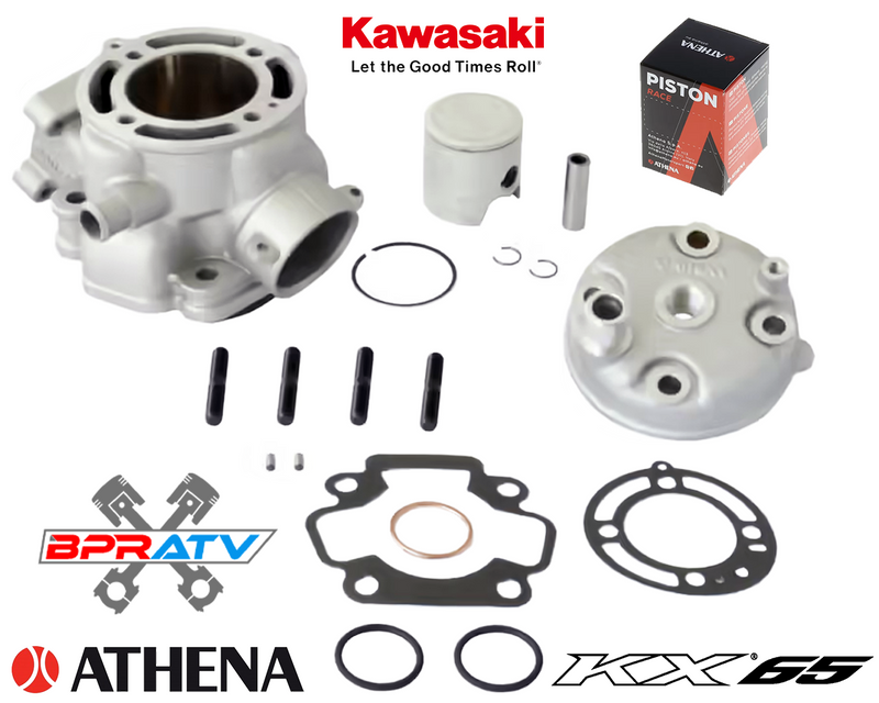 Athena 80cc 50mm Big Bore Cylinder Kit for Kawasaki KX65 2002-2024 P400250100007