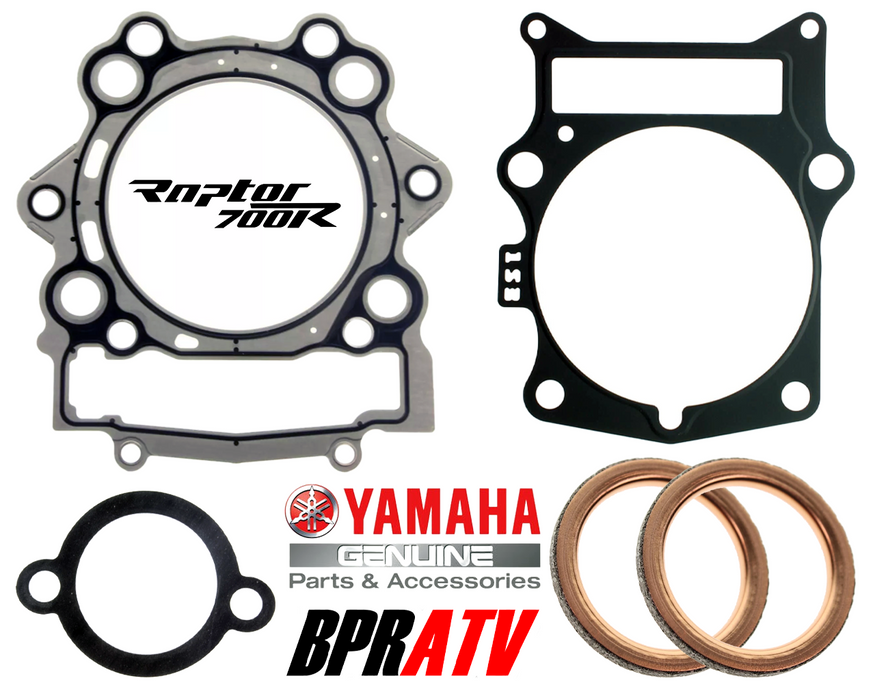 Yamaha Genuine OEM Raptor 700 Top End Gasket Kit Head Base Tensioner Exhaust Kit