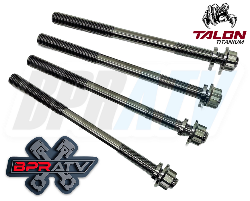 06+ TRX 450R 450ER Titanium Cylinder Studs Ti Crankcase Head Stud Kit Head Bolts