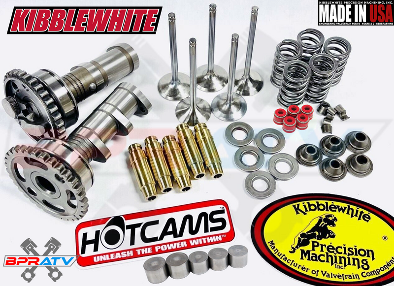 01-13 YZ250F Stage 2 Hot Cams Camshaft Kibblewhite Valves Valve Spring Head Kit
