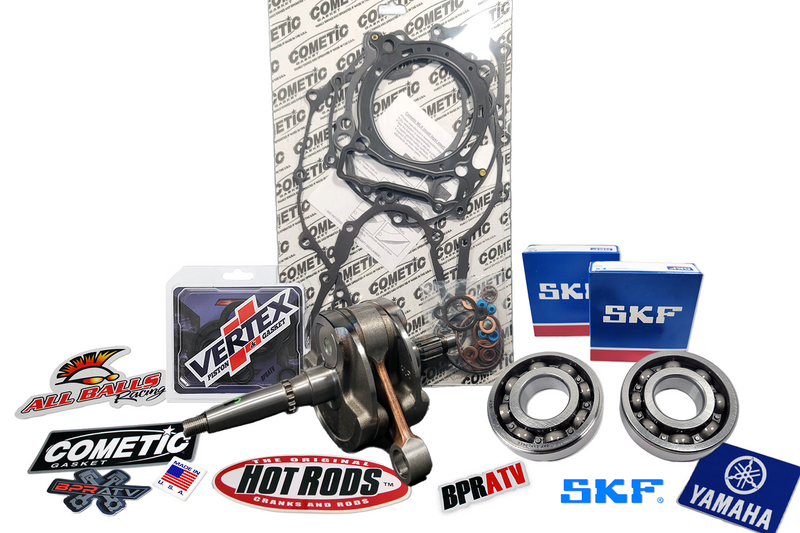 Yamaha YFZ450 Bottom End Engine Rebuild Kit Hot Rods Crank Big Bore 98mm Gaskets