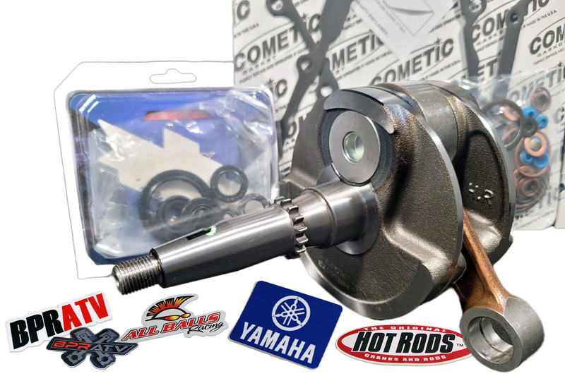 Yamaha YFZ 450 Bottom End Engine Rebuild Kit Hot Rods Crank SKF Bearings Gaskets